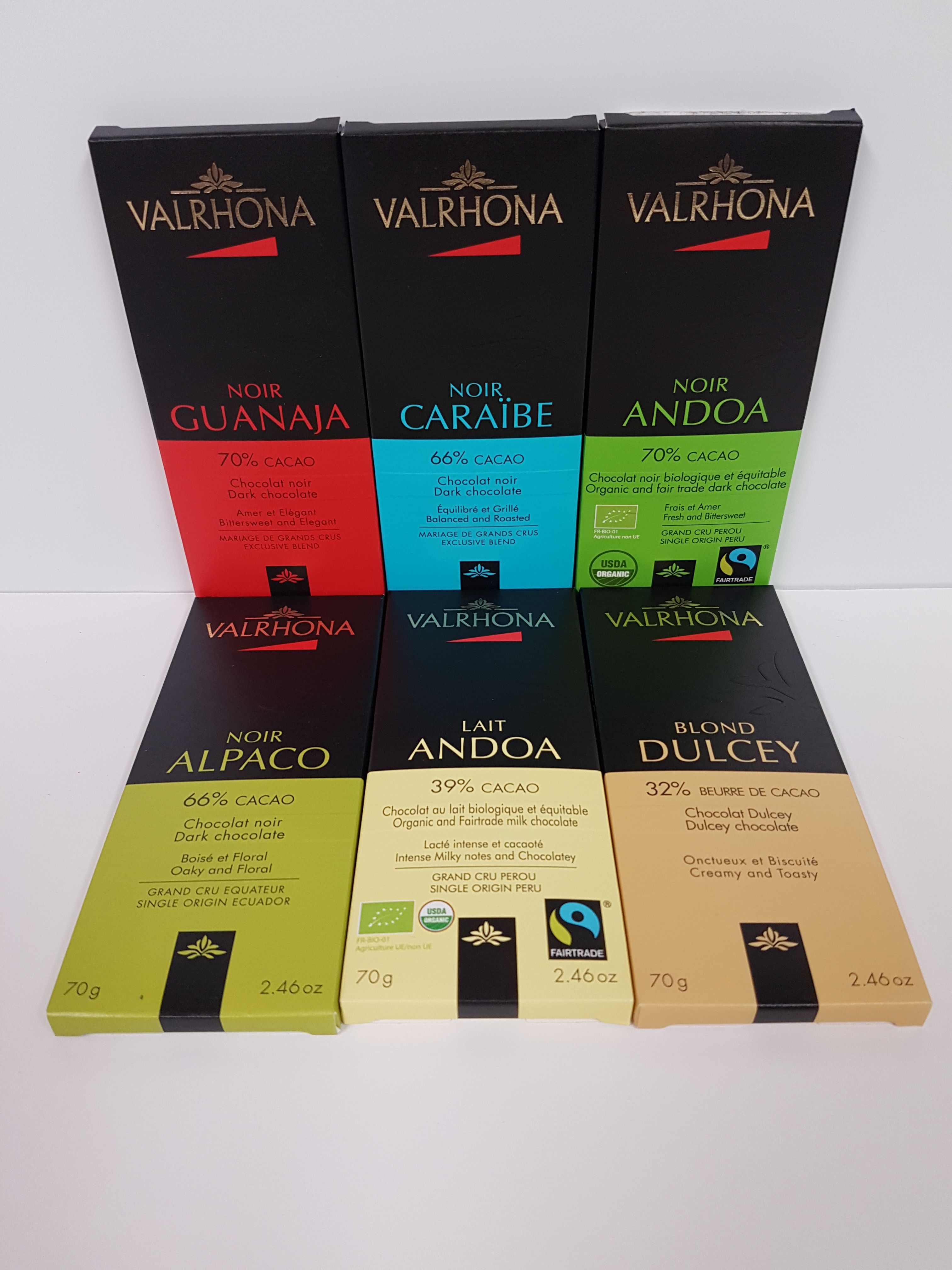 Tablette de chocolat Valrhona Blond Dulcey 32% de beurre de cacao
