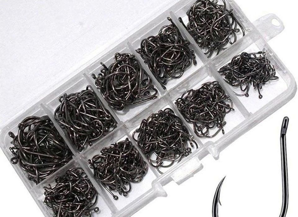 Toasis Fishing Snells Pre Tied Fishing Hooks Pack of 152pcs Assorted Sizes