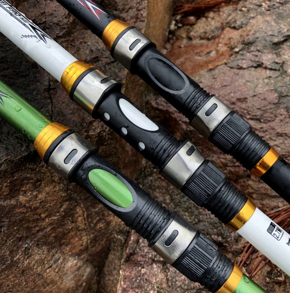 Heavy Duty Telescopic Rock Fishing Rods 2.4-5.4m High Carbon Super
