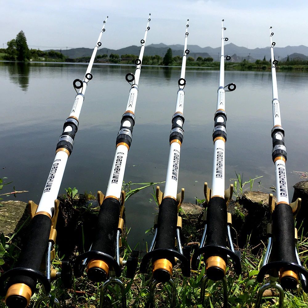 Haofy 240CM Outdoor Telescoping Pole Handle High Quality Carbon Extending Fishing  Rod 