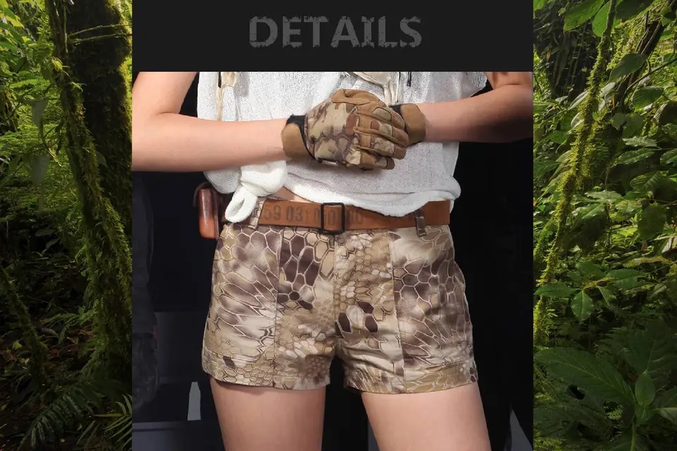 Women Sports Camouflage Hiking Shorts; Highlander, Mountain, Mandrake