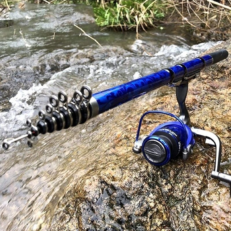 BH200 Reel & Telescopic Fishing Rod Combo (1.8m) - Blue