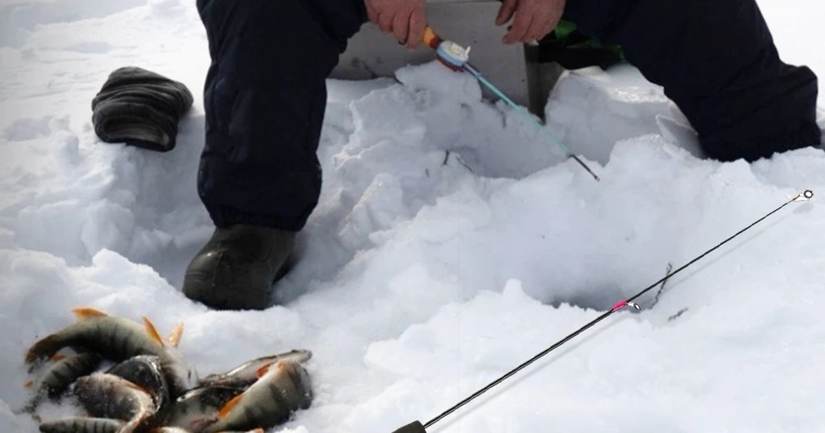 5pcs Portable Replaceable Mini Winter Ice Fishing Rod Top Rubber ball steel  sheet Tip Carbon Fiber Winter Fishing Pole