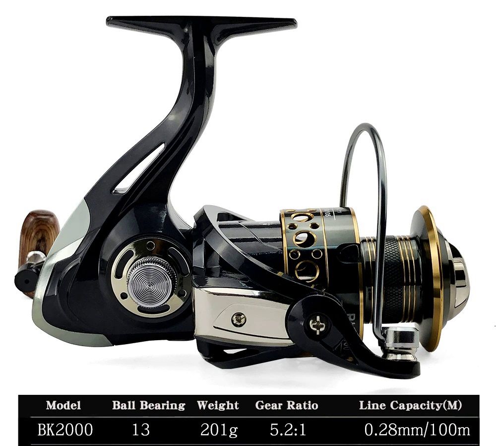 Reel Pancing Spinning Fishing K2000 5.2:1