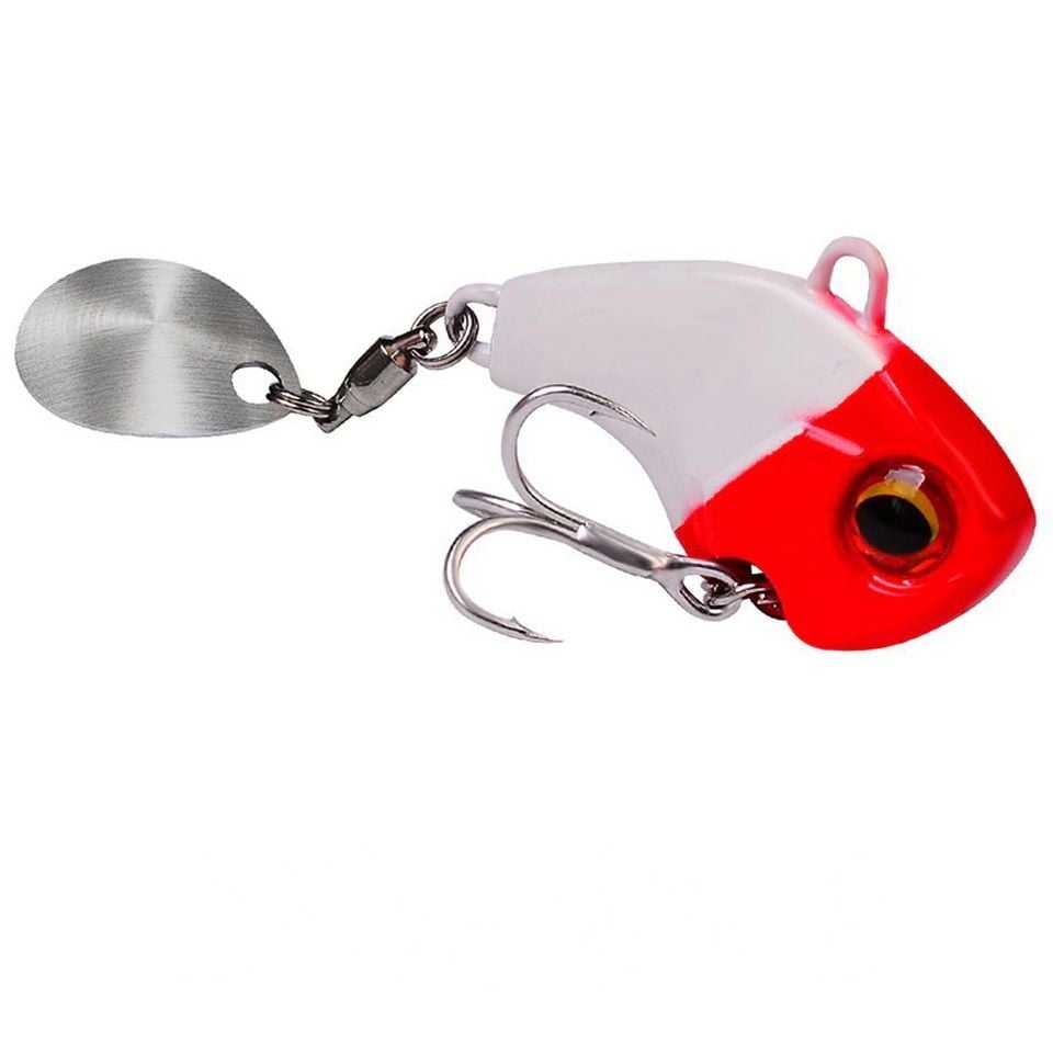 1pcs Rotating Metal Vib Vibration Bait Spinner Spoon Fishing Lures 25mm52g  Jigs Trout Winter Fishing Hard Baits Tackle Pesca