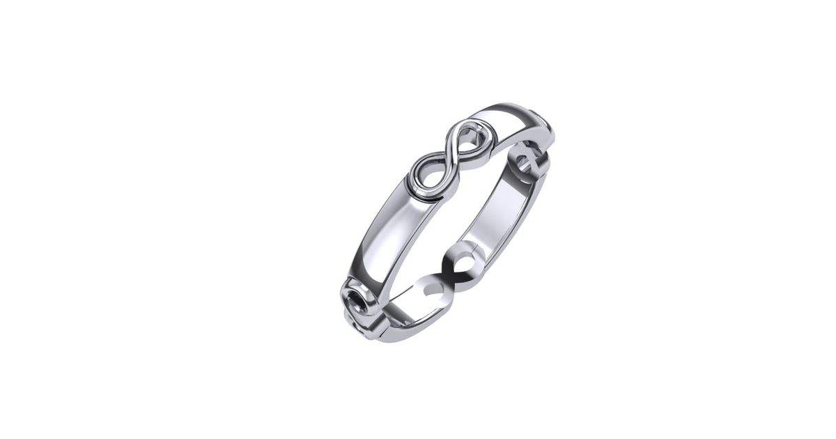 Gold Infinity Ring, 10k Gold Infinity Symbol Ring, Birthday Gifts 