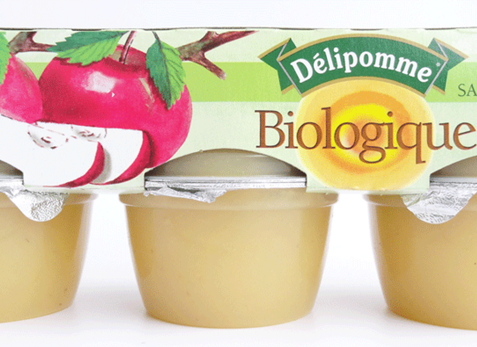 Délipomme - Compote de Pommes Bio sans sucre 620ml