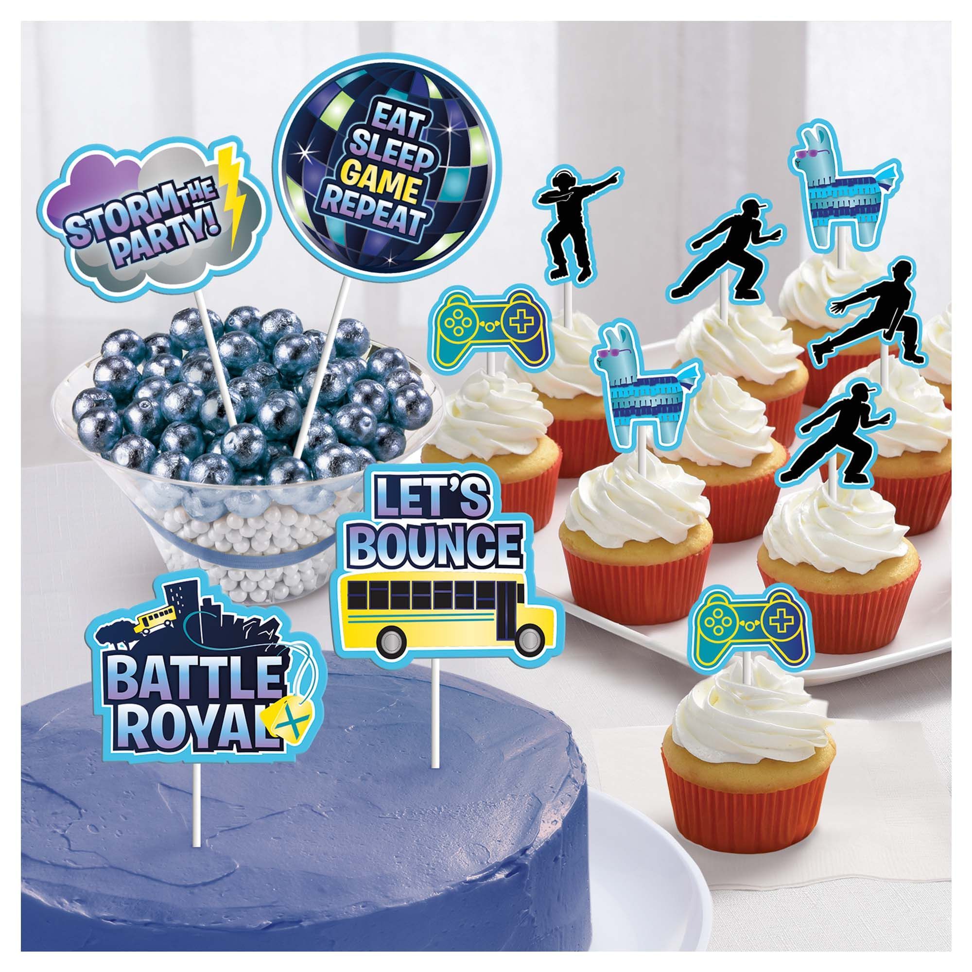 Décoration de petits gâteaux pour fête d'anniversaire Battle Royal