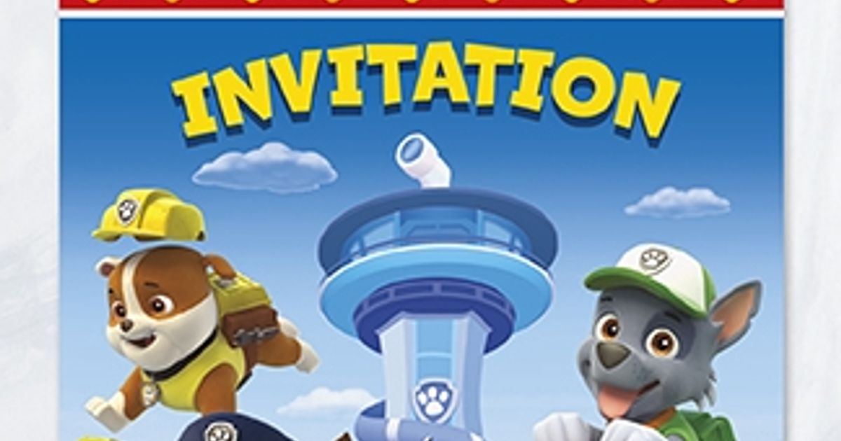 PAT’PATROUILLE - INVITATIONS 8/PQT