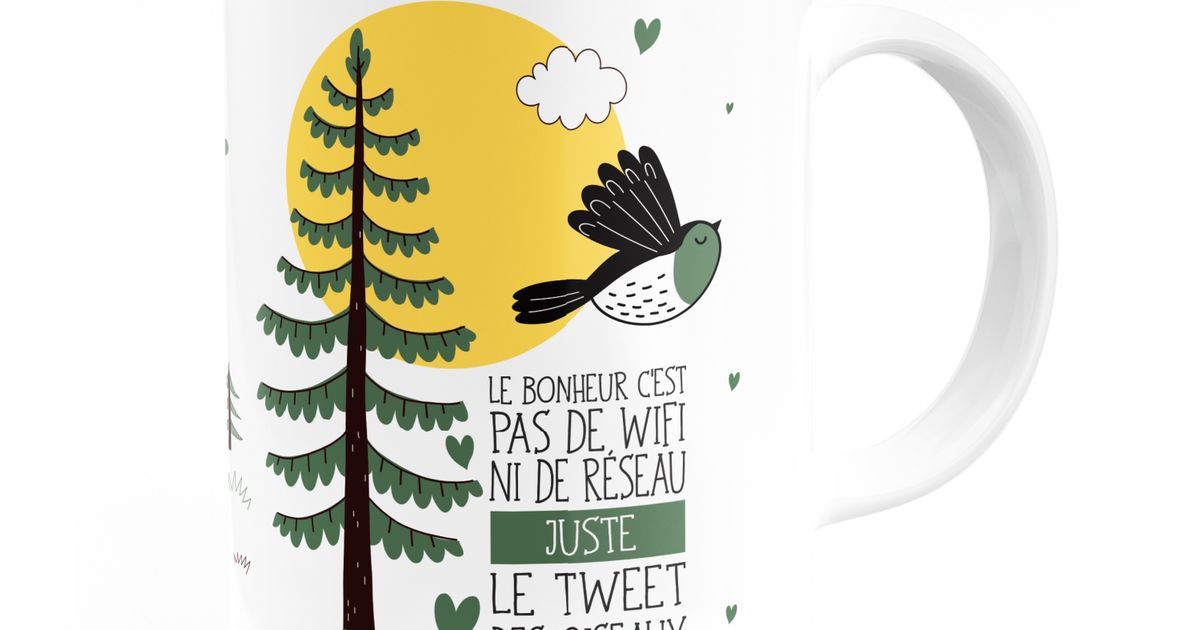 Tasse Objet Message Cadeau Forêt Fabrique Champêtre 