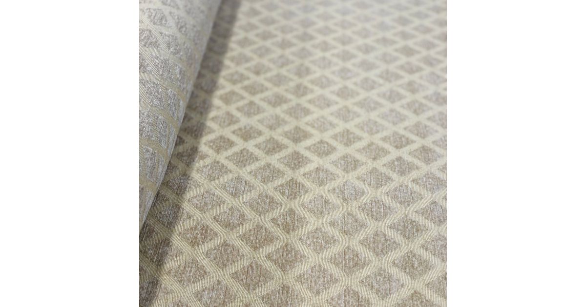 Losange doux: beige, tissu recouvrement intérieur