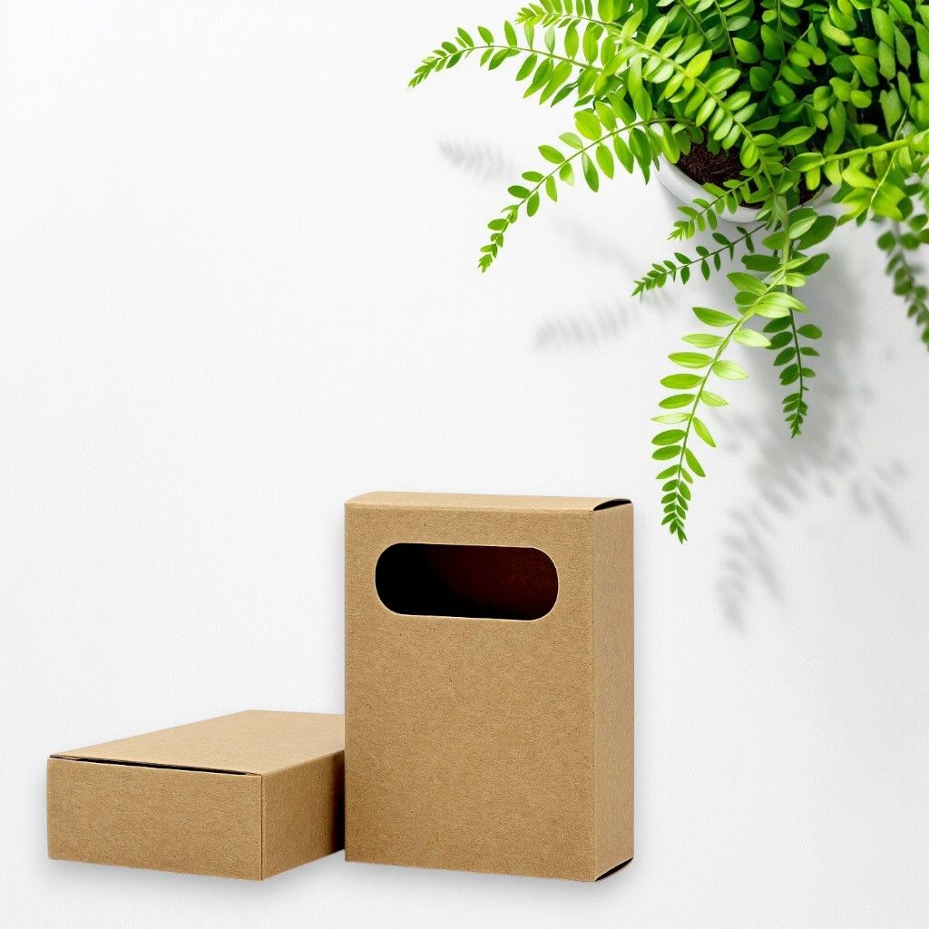 Marron-5x5x5 cm -Boîtes carrées en papier Kraft noir,petites boîtes d'emballage pour cadeaux de