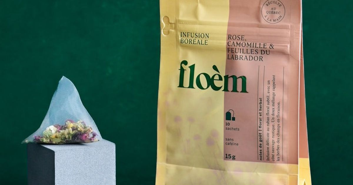 Tisane en sachets - rose, camomille & feuilles du Labrador - 10 sachets (15g)