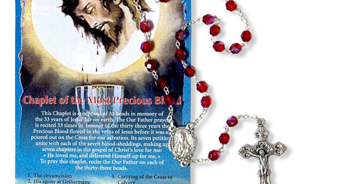 Chapelet du Sang Précieux de Jésus