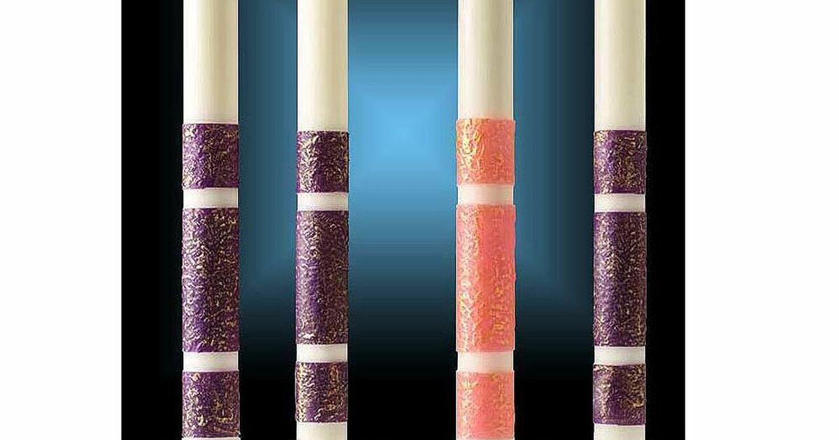 Advent Candles in beeswax