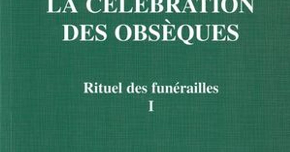 Celebration D'obsèques Page De Garde