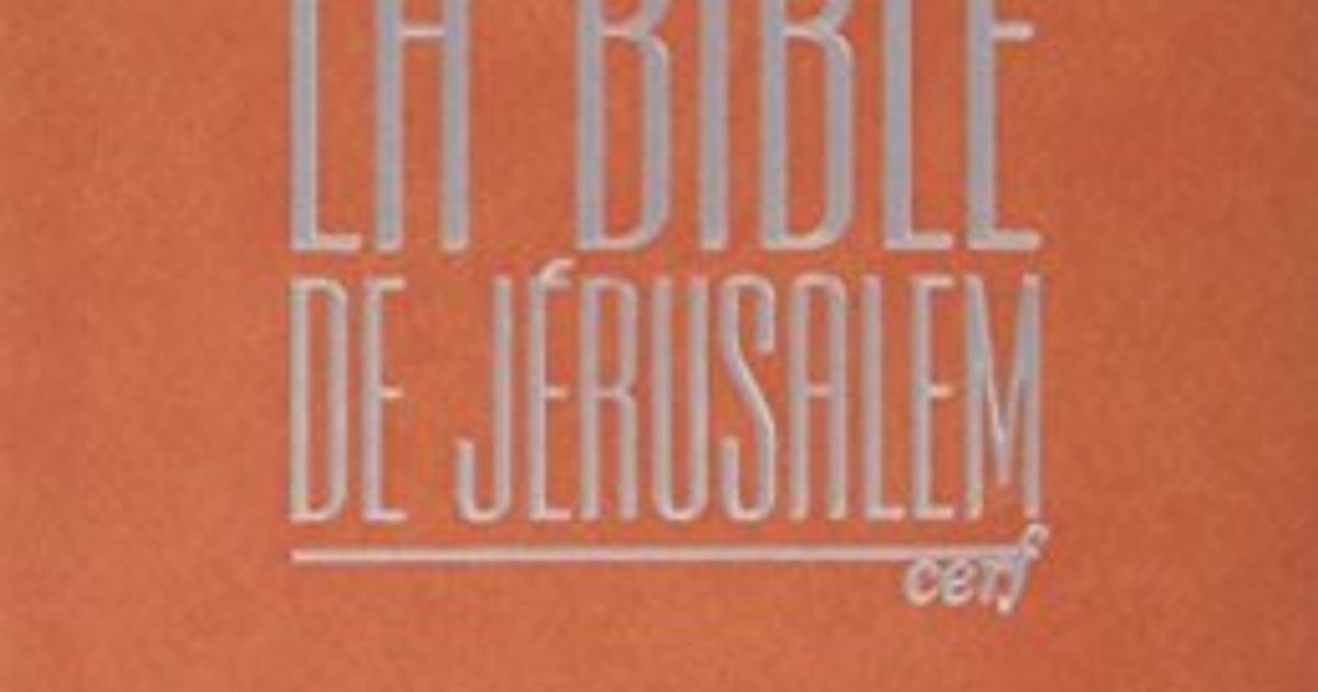 LA BIBLE DE JÉRUSALEM  COMPACT EDITION (FRENCH)
