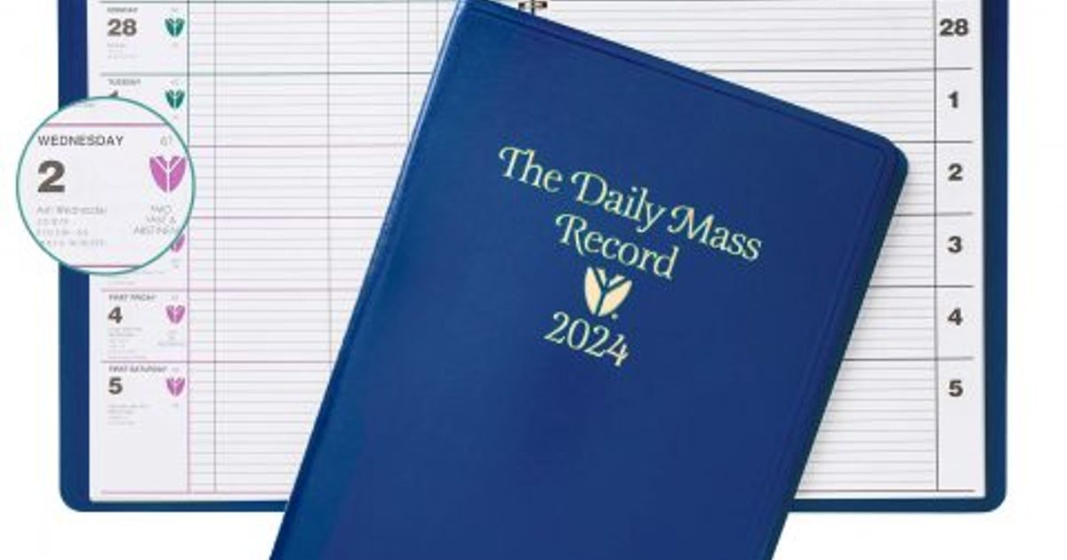 2024 Daily Mass Record Book Canada