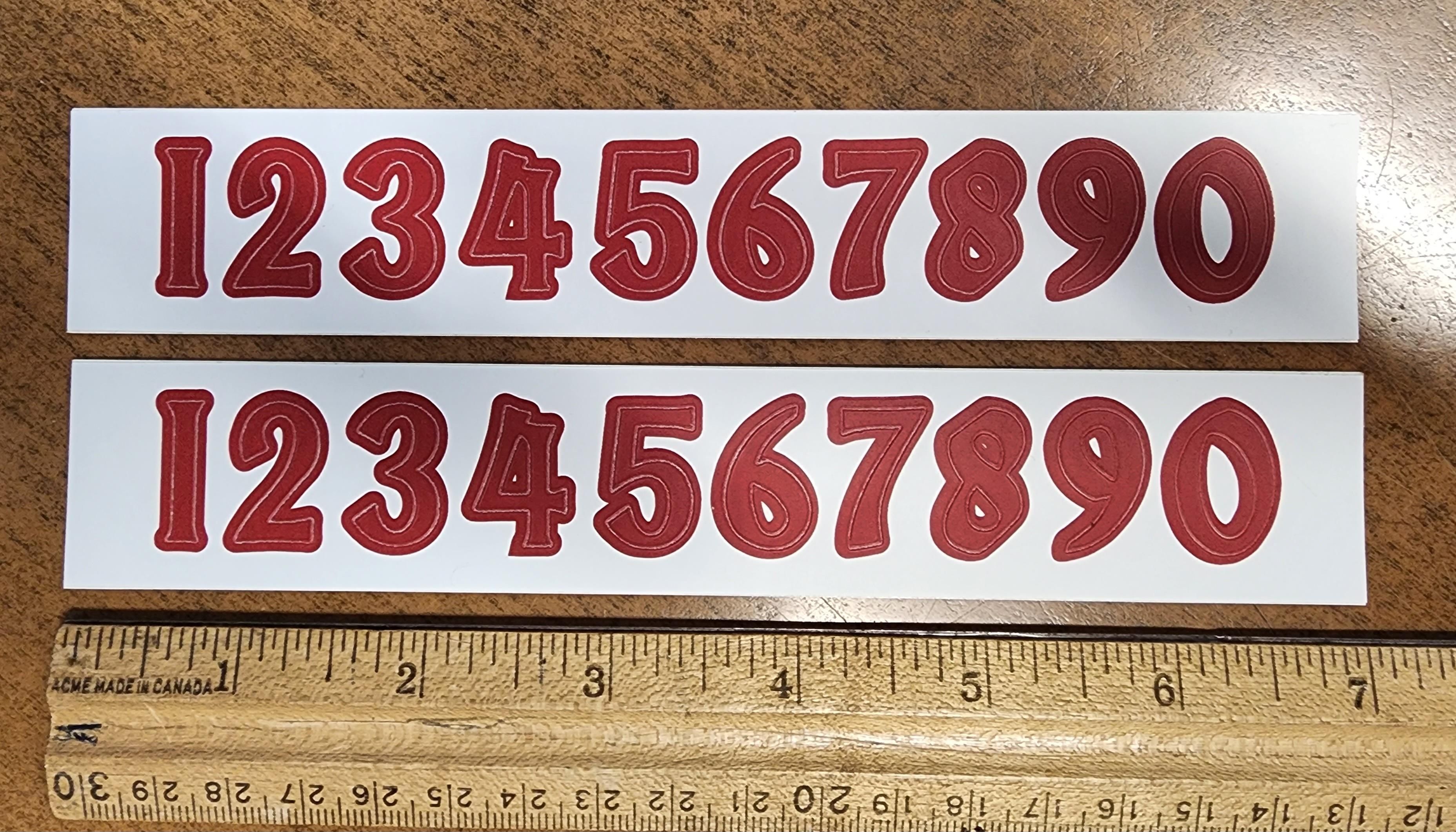 Numbers for Paschal Candle