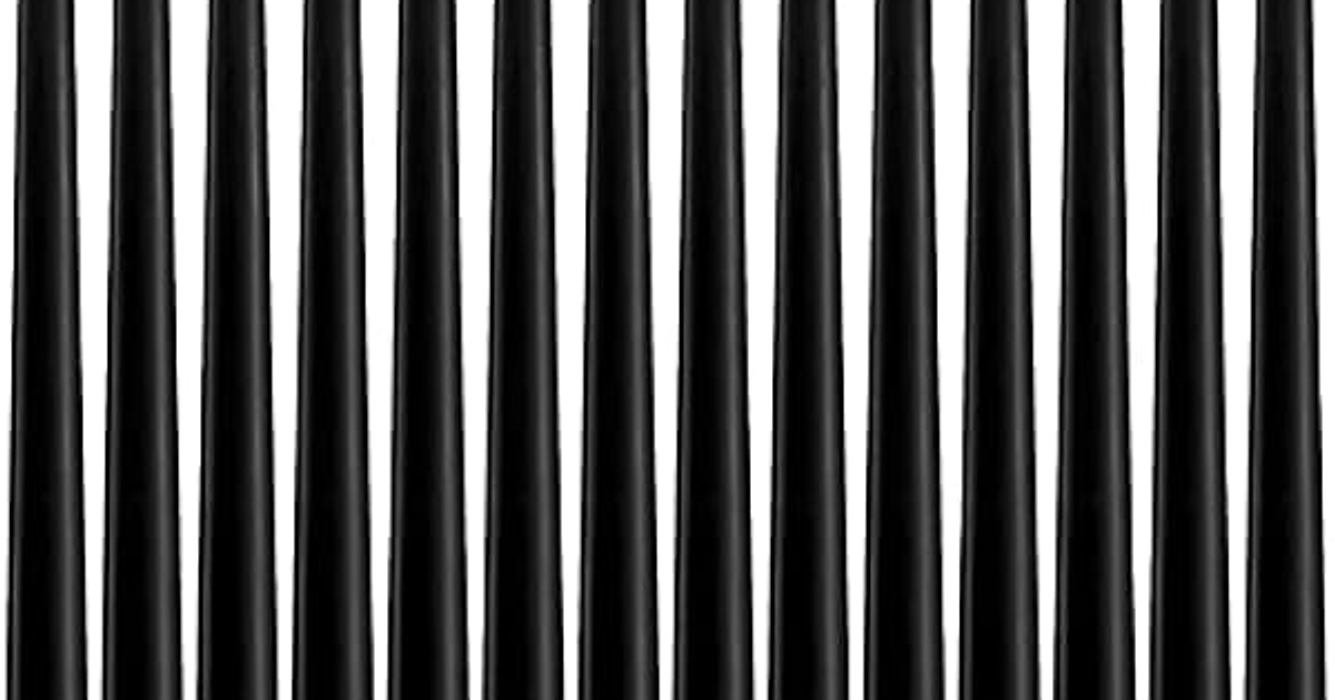 Black tapered candles