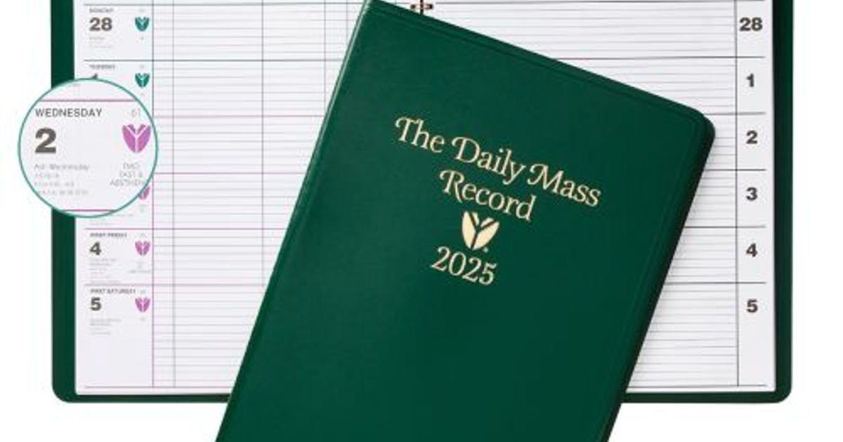 2025 Daily Mass Record Book Canada