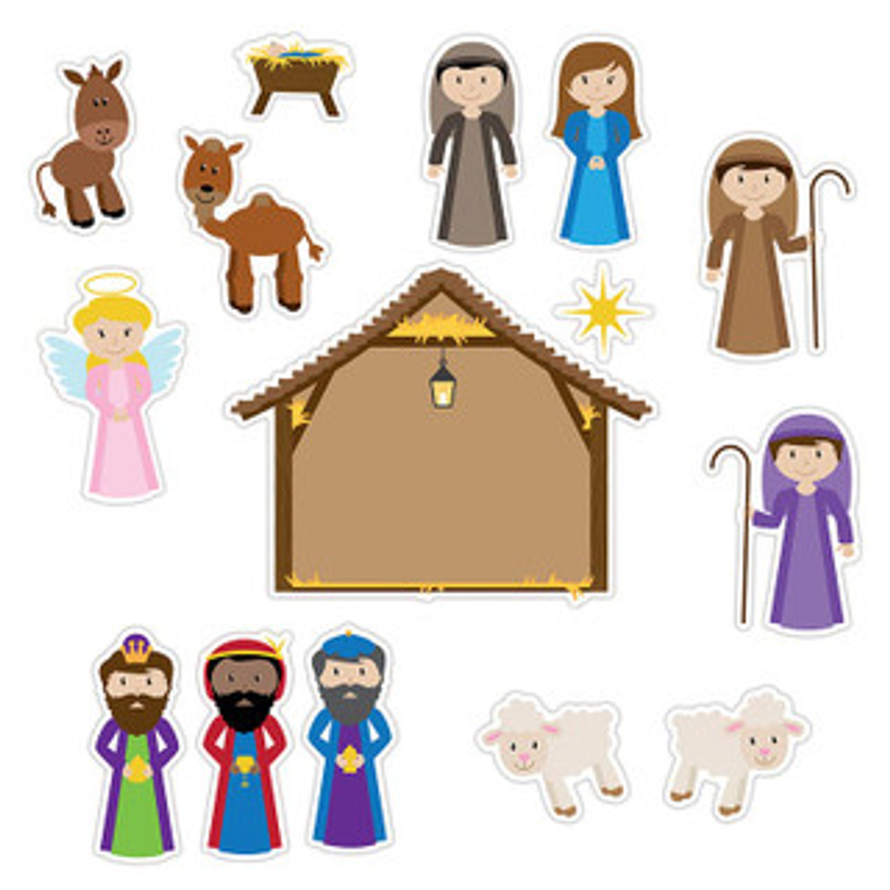 Nativity Scene Sticker