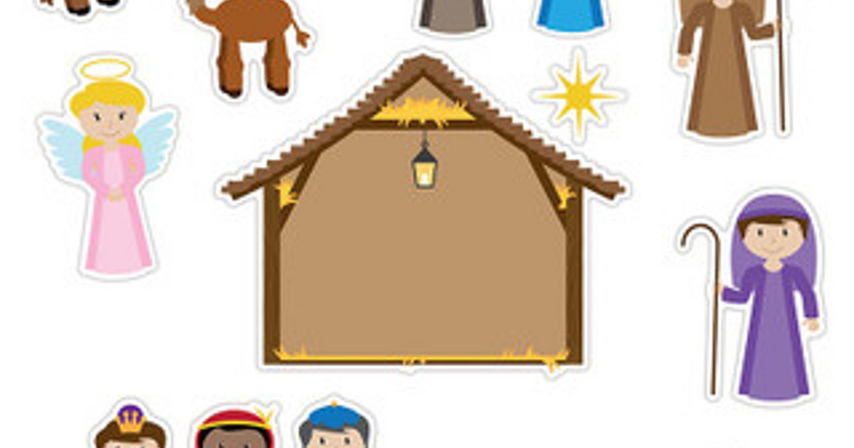 Nativity Scene Sticker