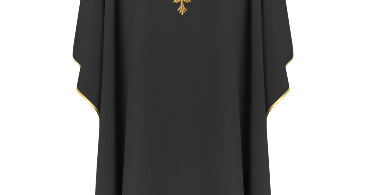 Black chasuble