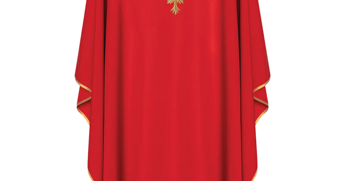 Red chasuble