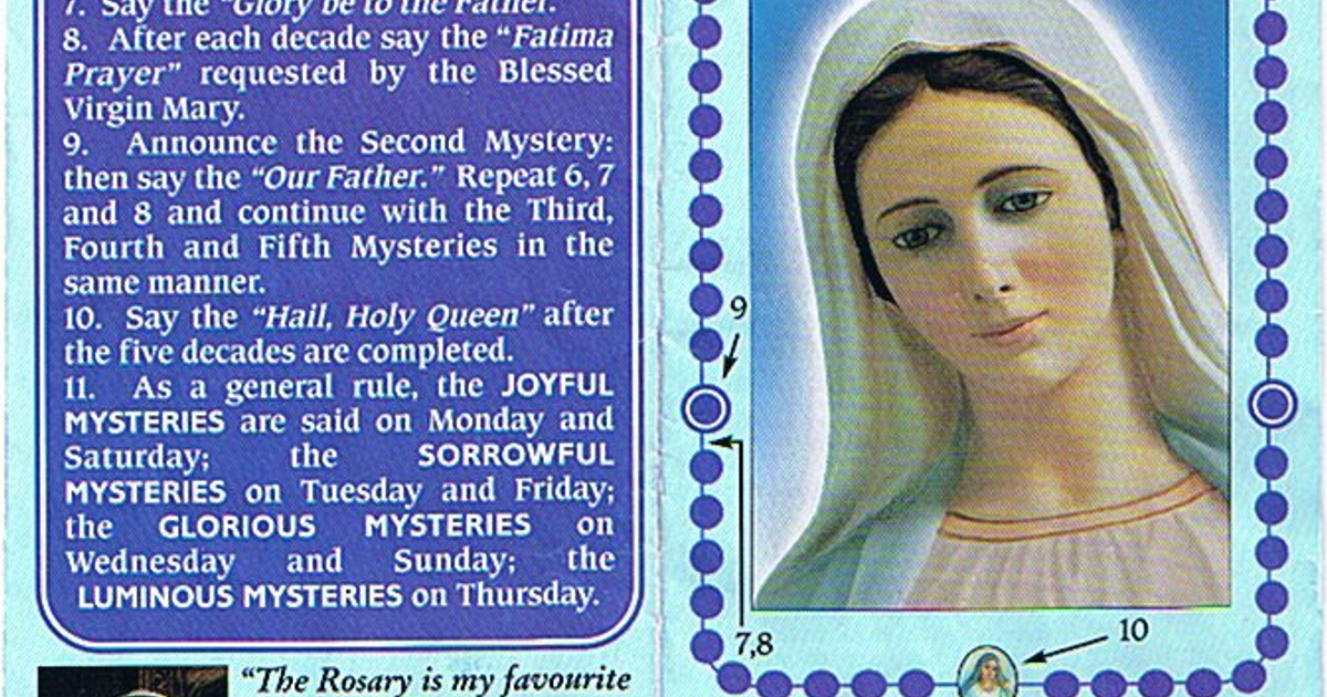 Pray The Rosary Daily Pamphlet Pdf