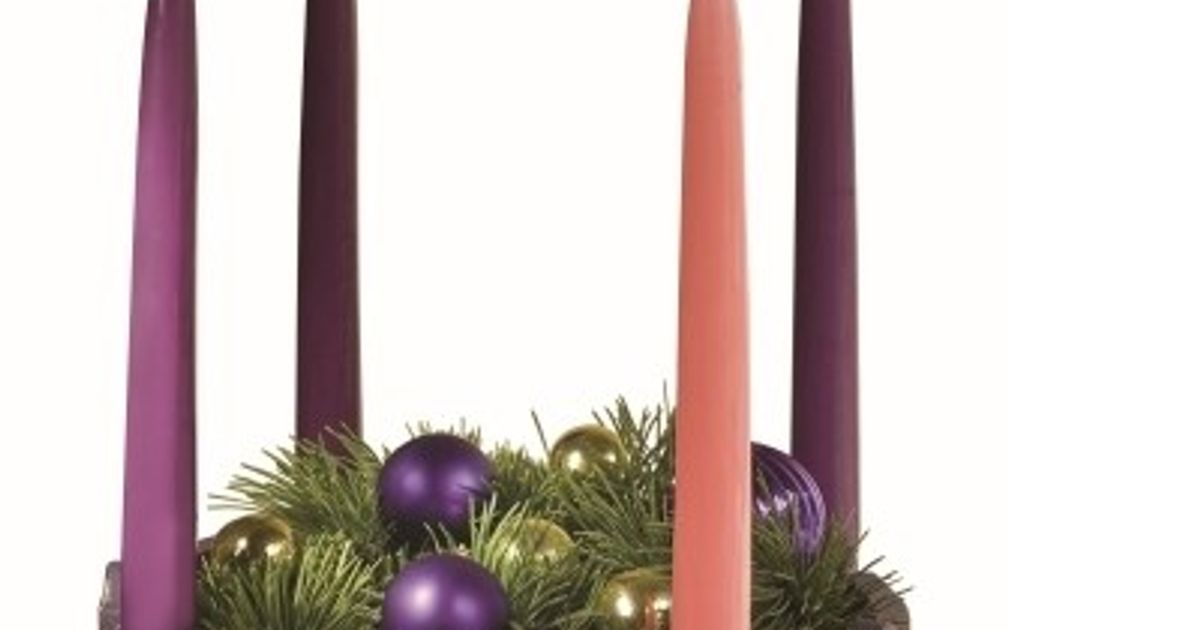 Advent wreath for table