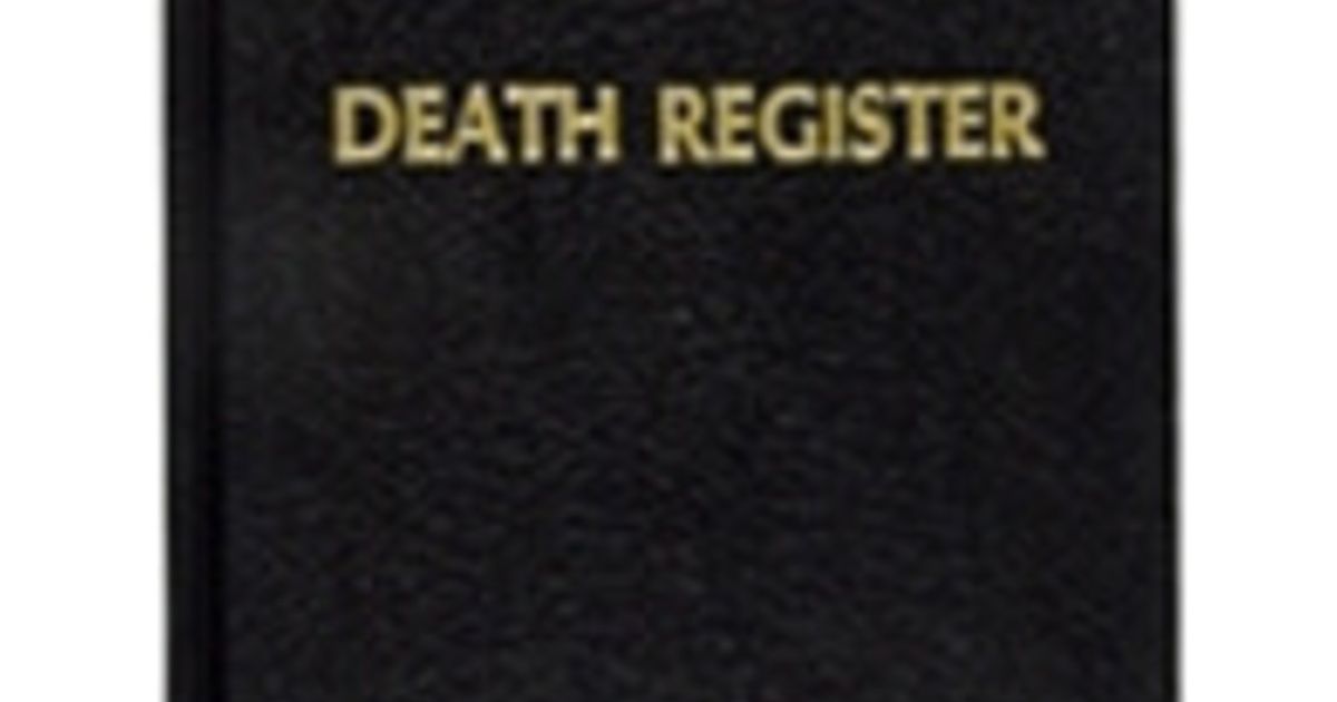 Registre des décès