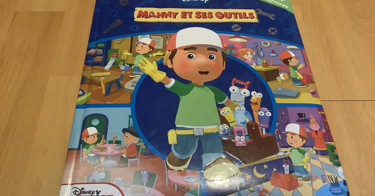 📕cartonné Manny et ses outils Disney