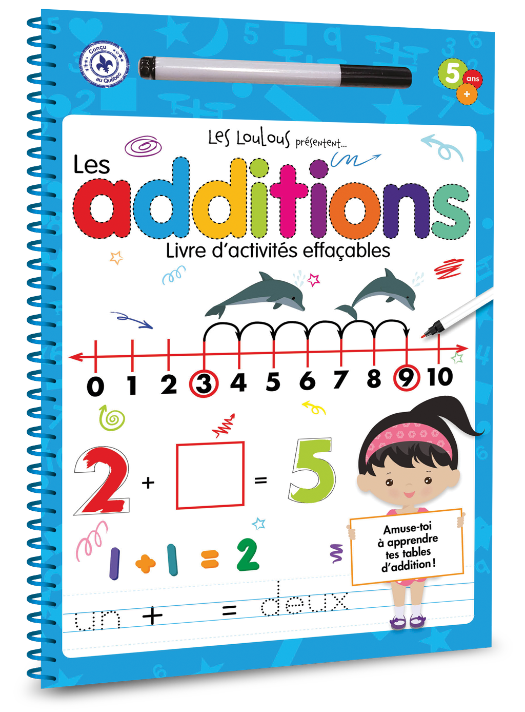 Les additions - Livre d'activités effaçables