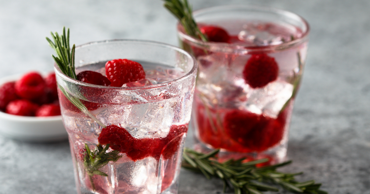 Cocktail GinFramboises Veloutées