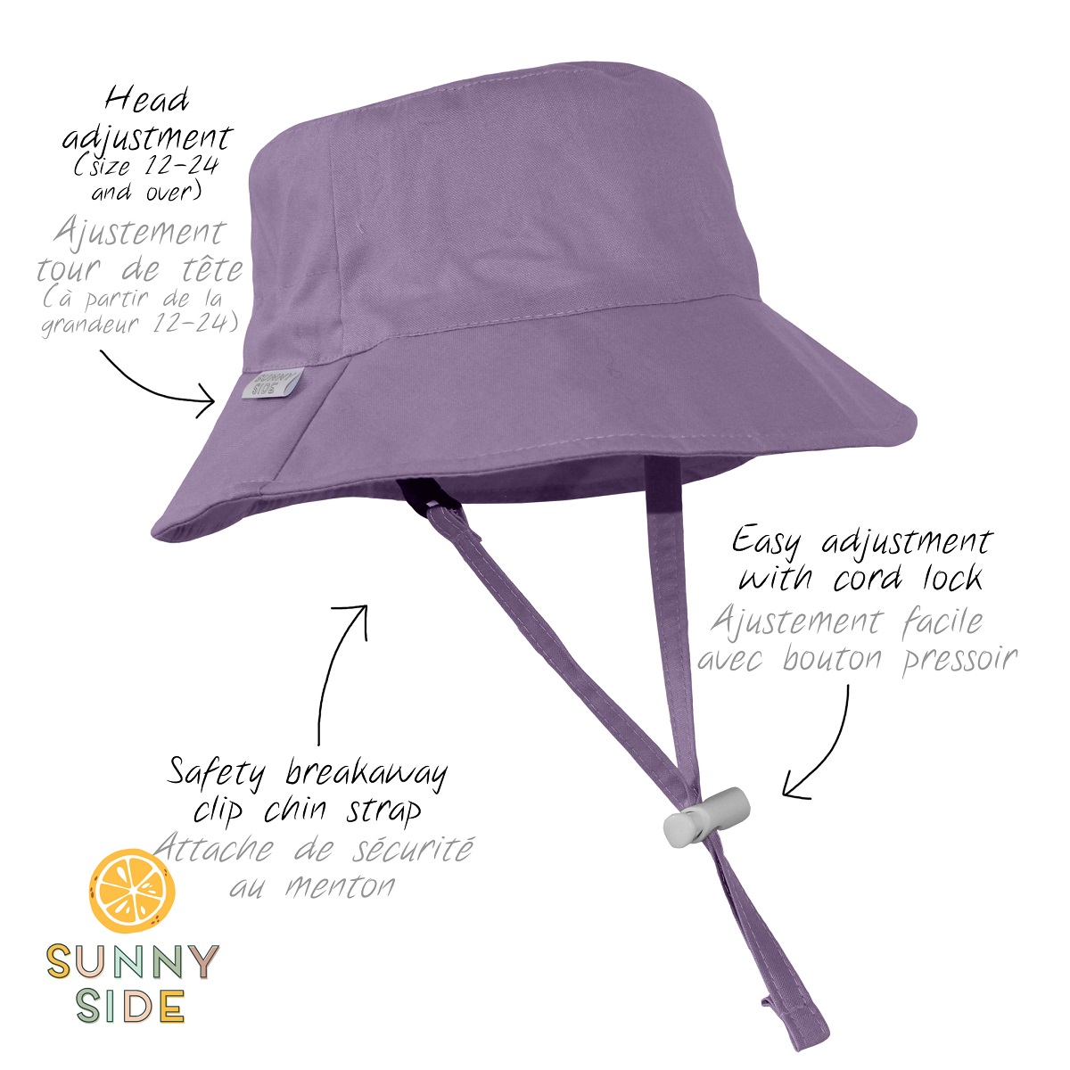 Lavender Bucket Hat | Sherpa Canada | Mouton noir