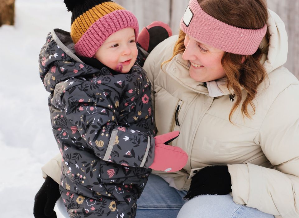 Habit de neige pce Fleurs Perlimpinpin Mouton Noir