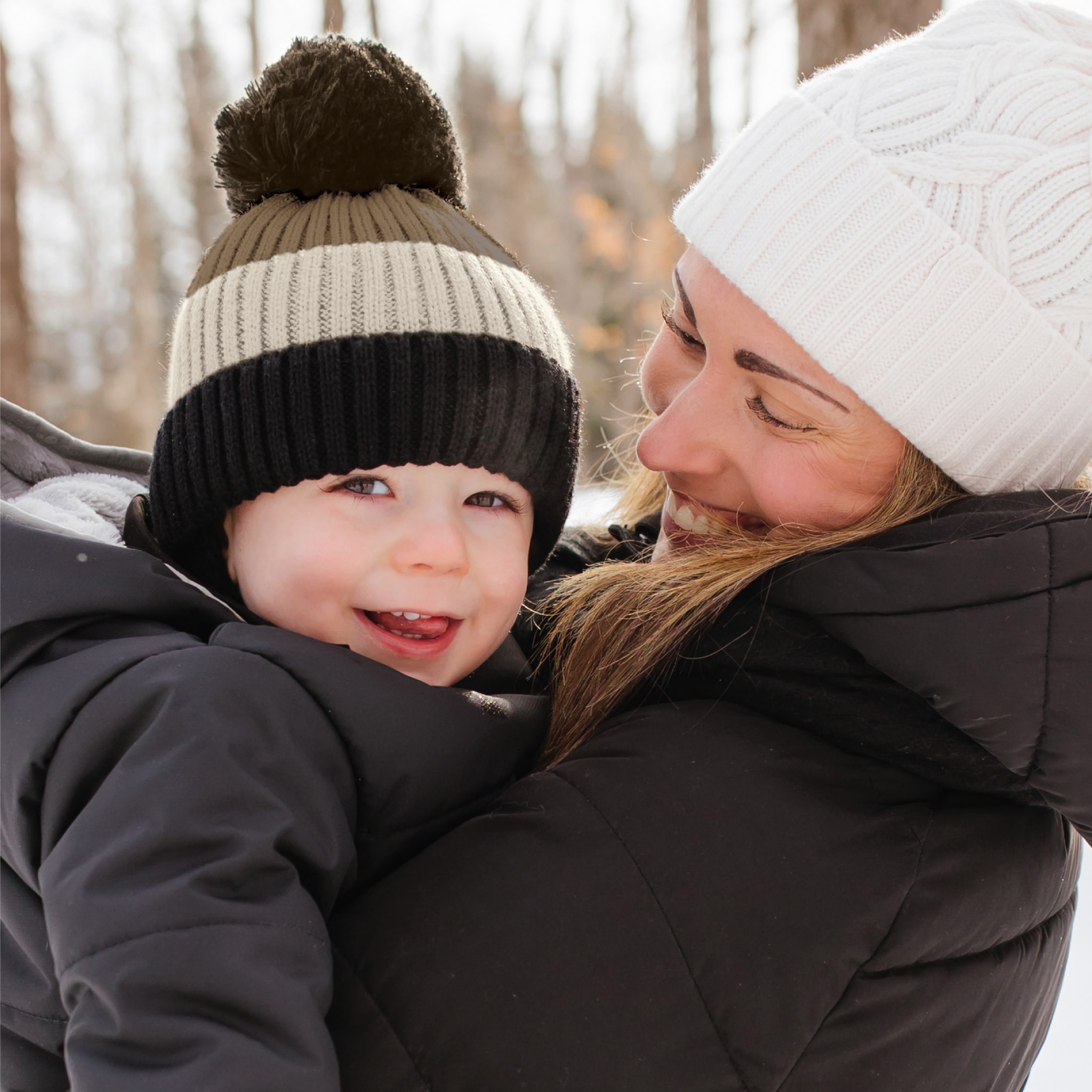 Beige Earflap Winter Hat Perlimpinpin Mouton Noir