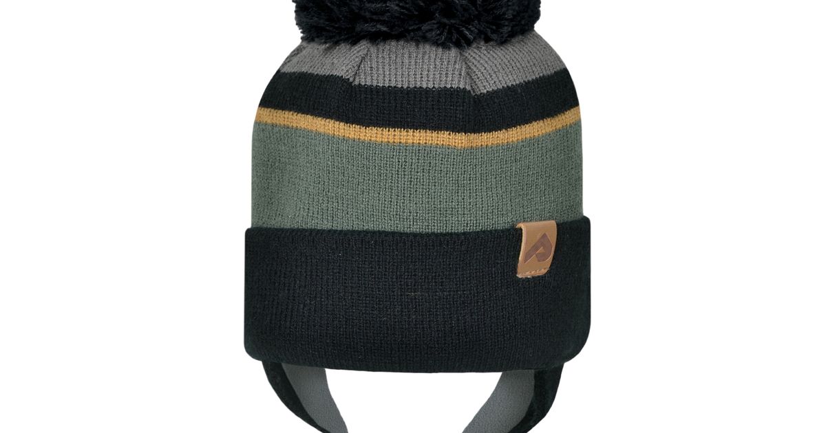 Tuque d'hiver à oreilles Vert armée | Perlimpinpin | Le Mouton Noir