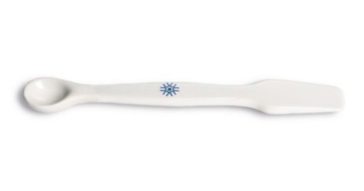 Porcelain Spatula with Spoon Tip