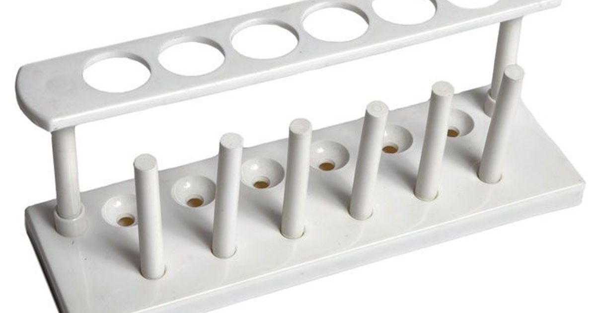 VALICLUD Support Pour Tubes à Essai Polyvalent 26 Trous - Rack Laboratoire Orange Pour 10ml 15ml 50ml