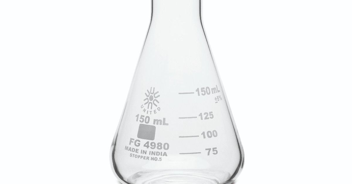 Erlenmeyer Flasks Narrow Mouth Borosilicate Glass 4499