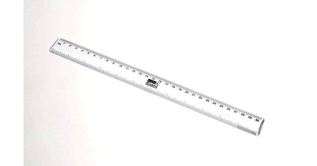 Clear plastic rulers