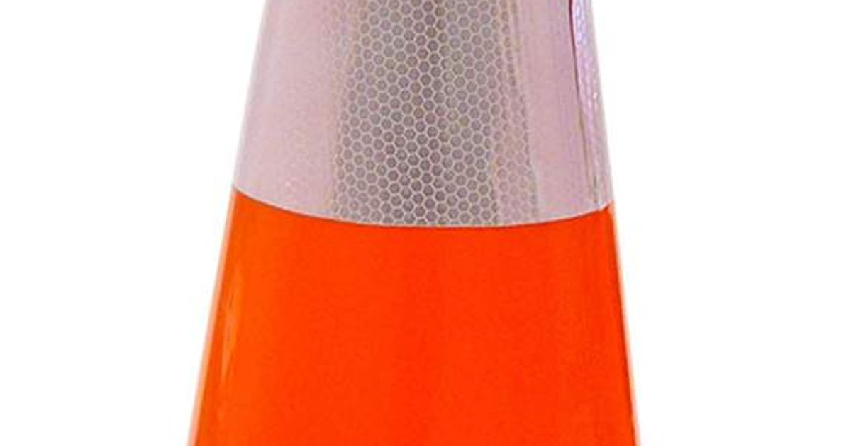 Traffic Cones with Reflective Tape