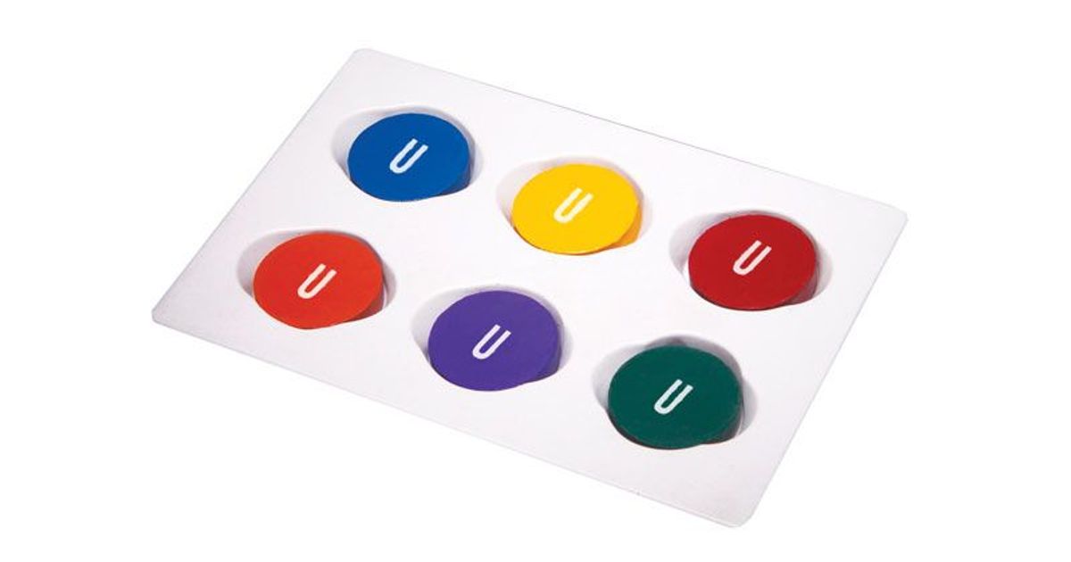 Ceramic Disc Magnets, Set of 6