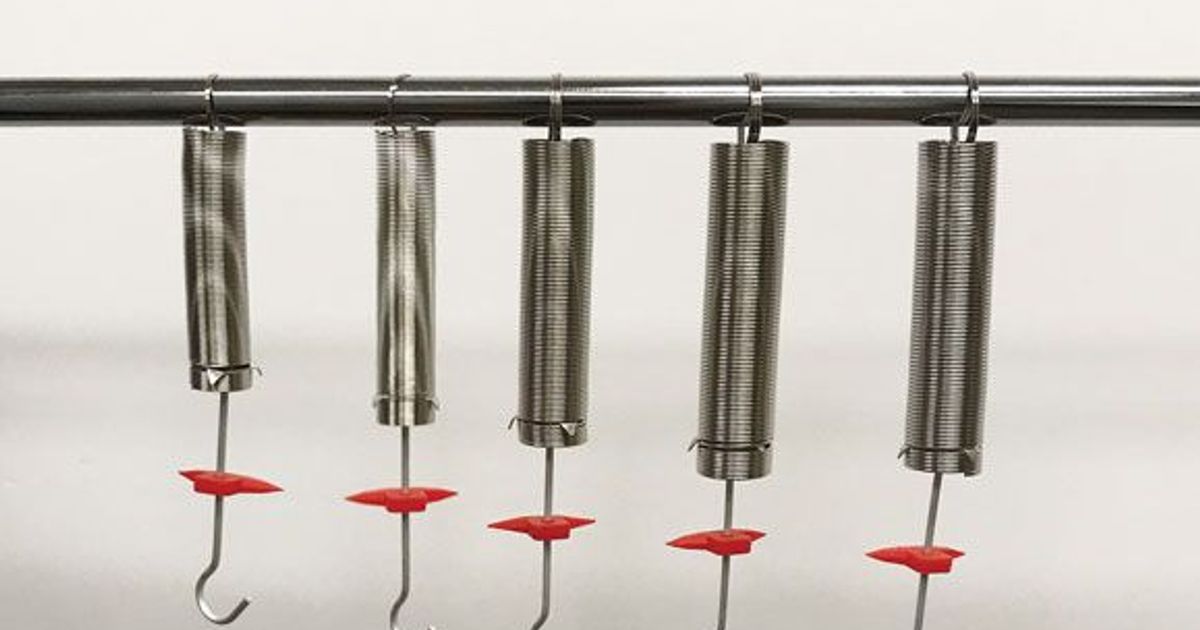 Ressorts pour la loi de Hooke, lot de 5