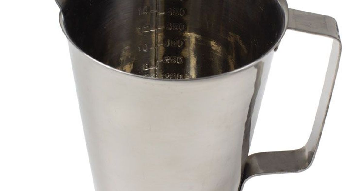 stainless steel beakers with handle