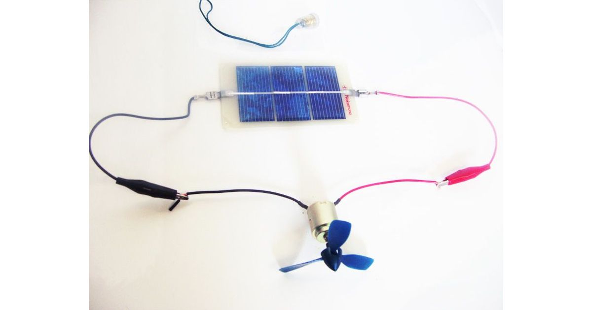 Solarcell Testing Set for solar energy experiments.