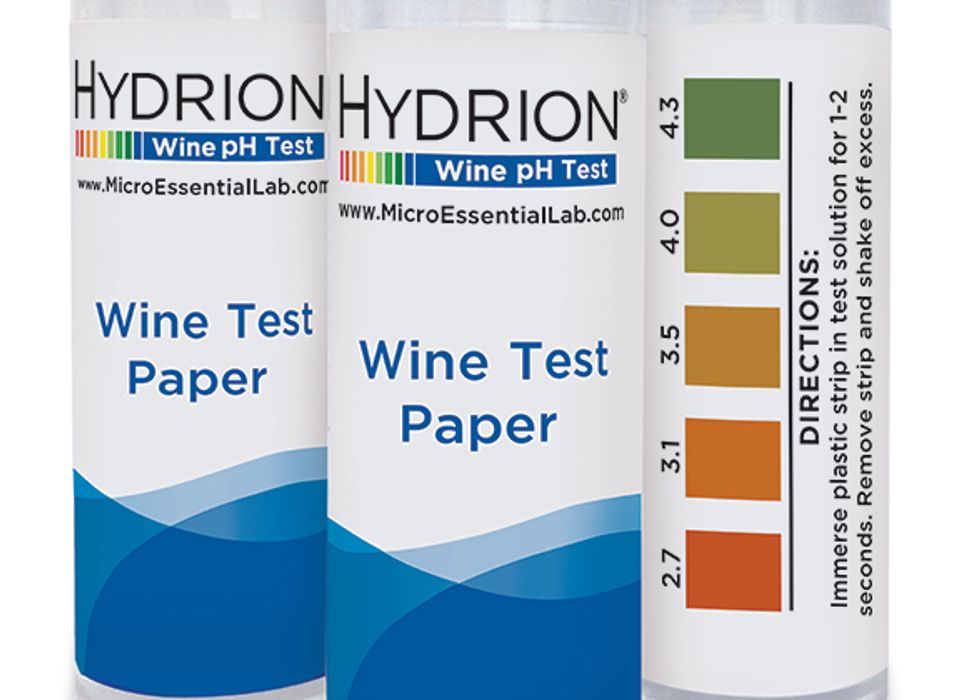 Bandelettes de test pH du vin, 100/flacon