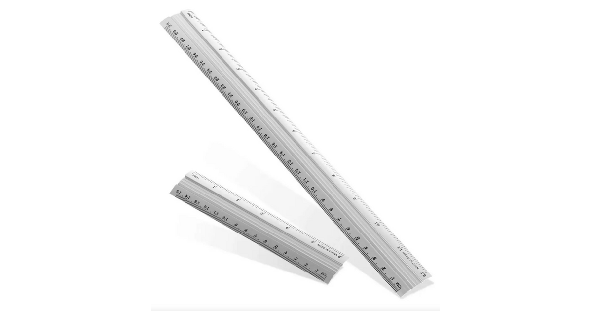 Rapid aluminum ruler (15 cm) (20 cm) (30 cm)